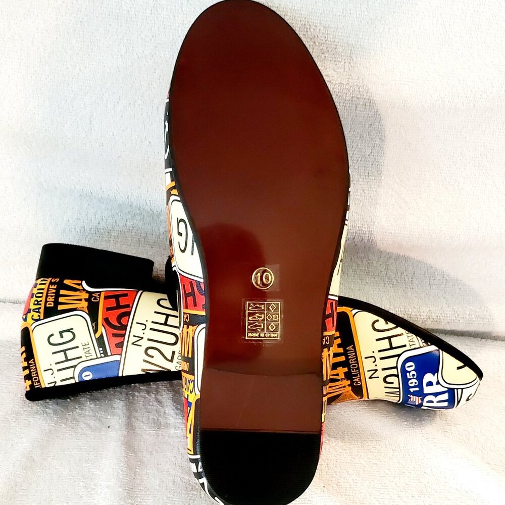 MeiJiaNa~ U.S. License Plate, Fashion- Loafer, Slip-On Shoes- Size 10- B09C3L711 - Picture 6 of 17